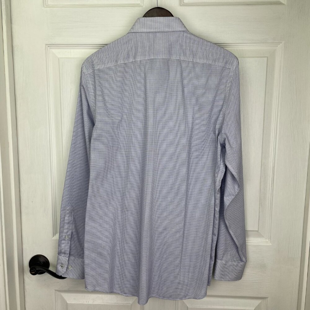 Banana Republic Men Standard-Fit Non-Iron Button-Down Shirt Marfa Blue Medium - Picture 2 of 8